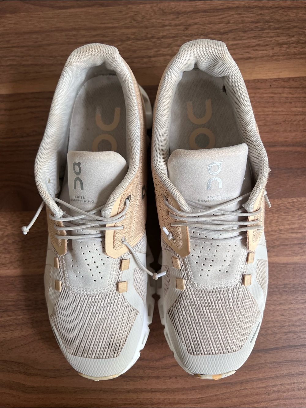 On Cloud 5 Fuse Savannah Pearl Women's Running Shoes Size 8.5 Style 68.98805 - Picture 2 of 8